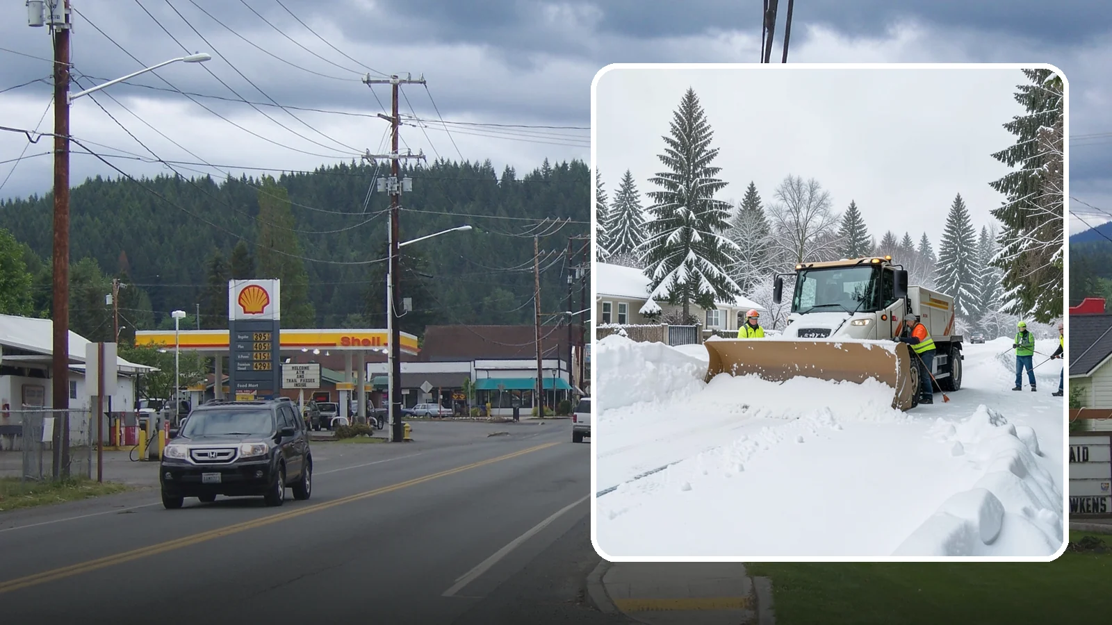 Residential Snow Plowing in Granite Falls, Snohomish County, WA - We plow driveways and shared access lanes for Western Washington homes the moment a rare snow or ice event makes your street...