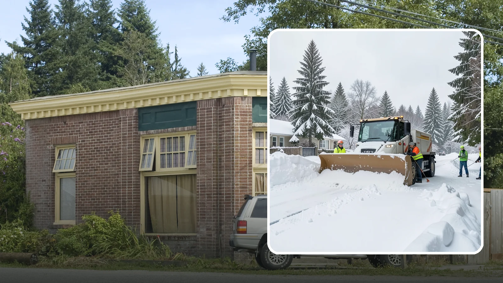 Residential Snow Plowing in Hamilton, Skagit County, WA - We plow driveways and shared access lanes for Western Washington homes the moment a rare snow or ice event makes your street...
