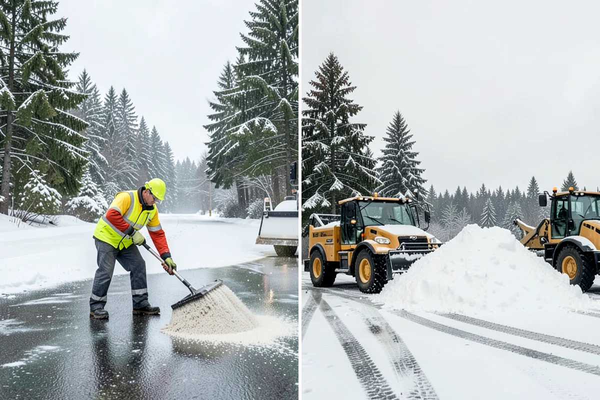 Residential Snow Plowing in Hunts Point, King County, WA - Confirm your driveway layout and where you need snow piled clear of the walk