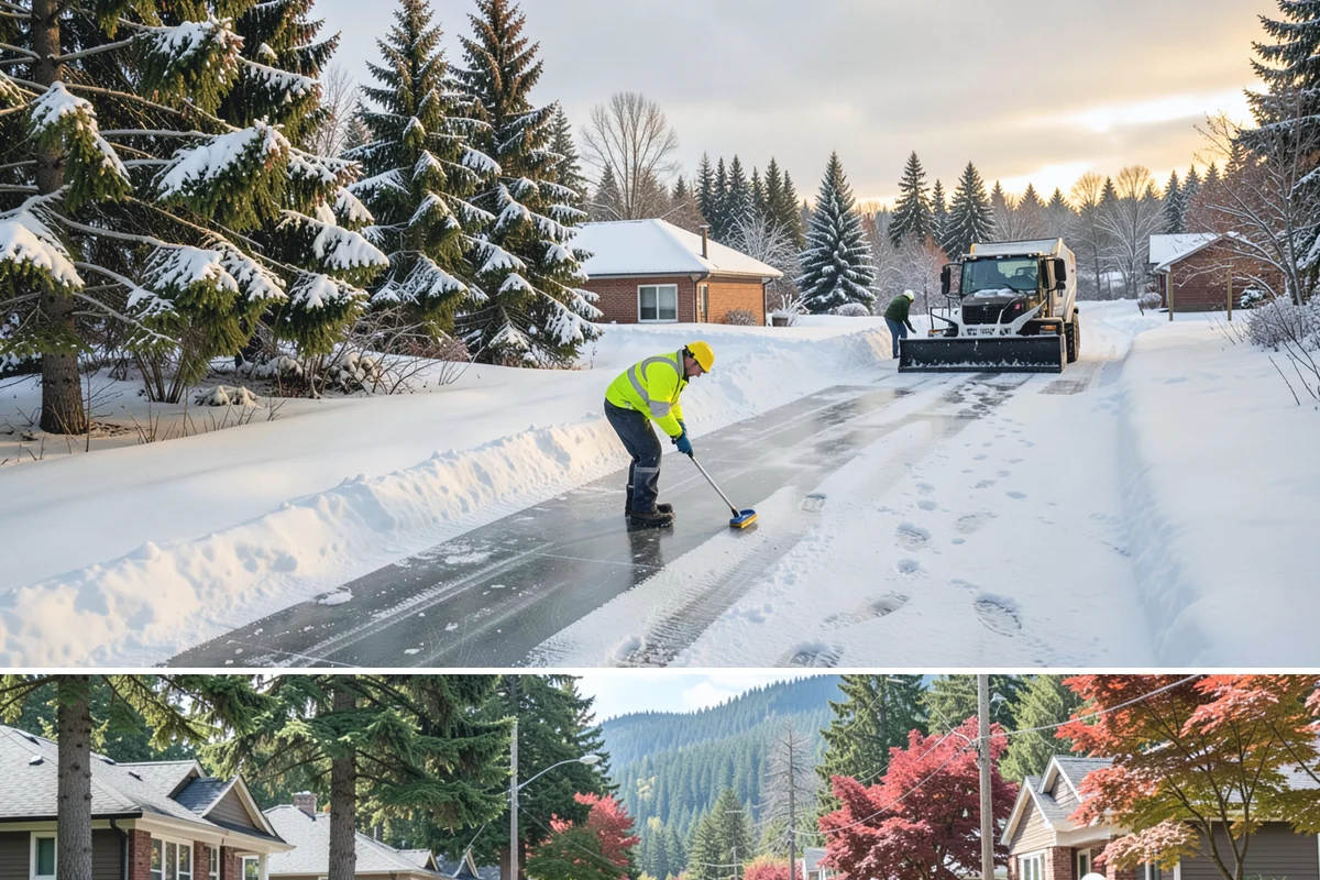 Residential Snow Plowing in Hunts Point, King County, WA - Book before the first advisory of the season, typically November through February, since Western Washington snow arrives fast and...
