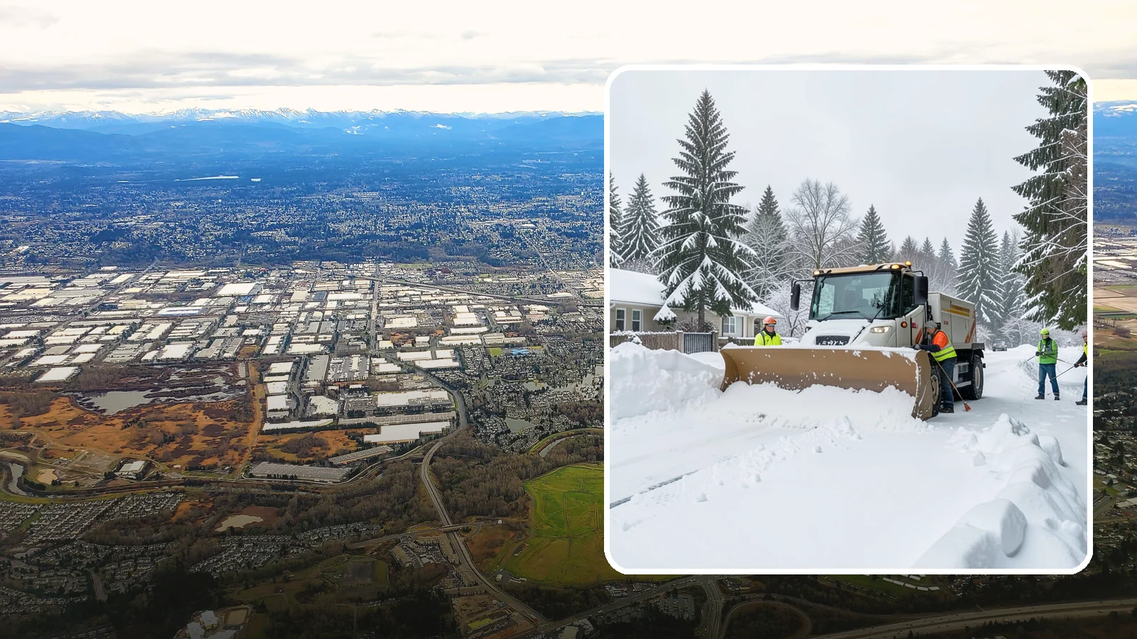 Residential Snow Plowing in Kent, King County, WA - We plow driveways and shared access lanes for Western Washington homes the moment a rare snow or ice event makes your street...