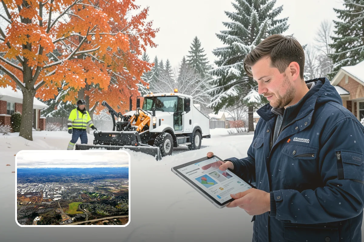 Residential Snow Plowing in Kent, King County, WA - Compact equipment sized for narrow driveways and garage aprons