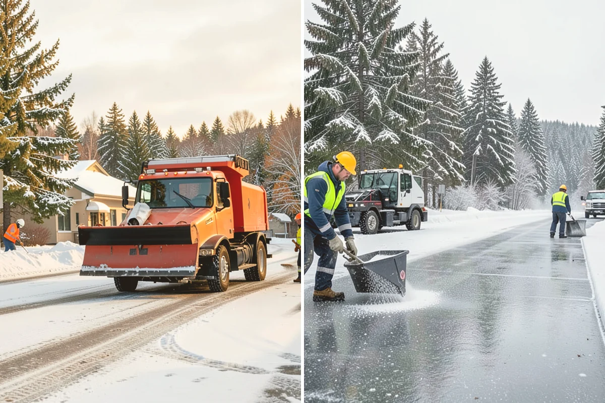 Residential Snow Plowing in Kent, King County, WA - Confirm your driveway layout and where you need snow piled clear of the walk