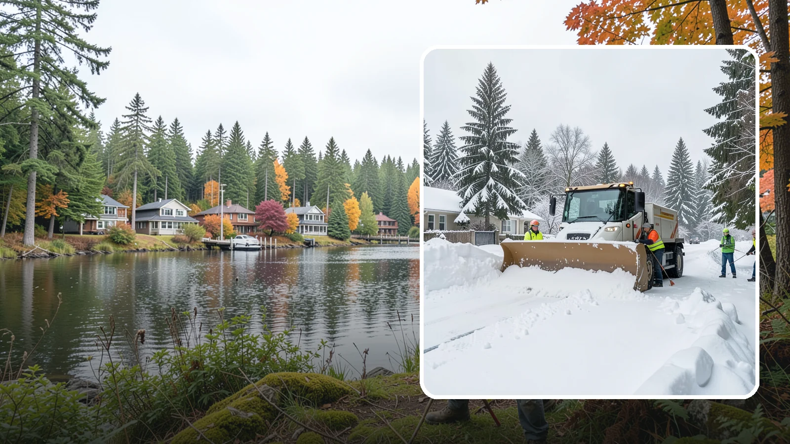 Residential Snow Plowing in La Conner, Skagit County, WA - We plow driveways and shared access lanes for Western Washington homes the moment a rare snow or ice event makes your street...