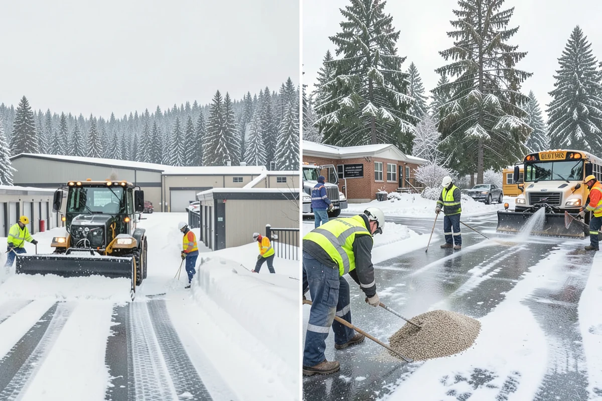 Residential Snow Plowing in La Conner, Skagit County, WA - Confirm your driveway layout and where you need snow piled clear of the walk