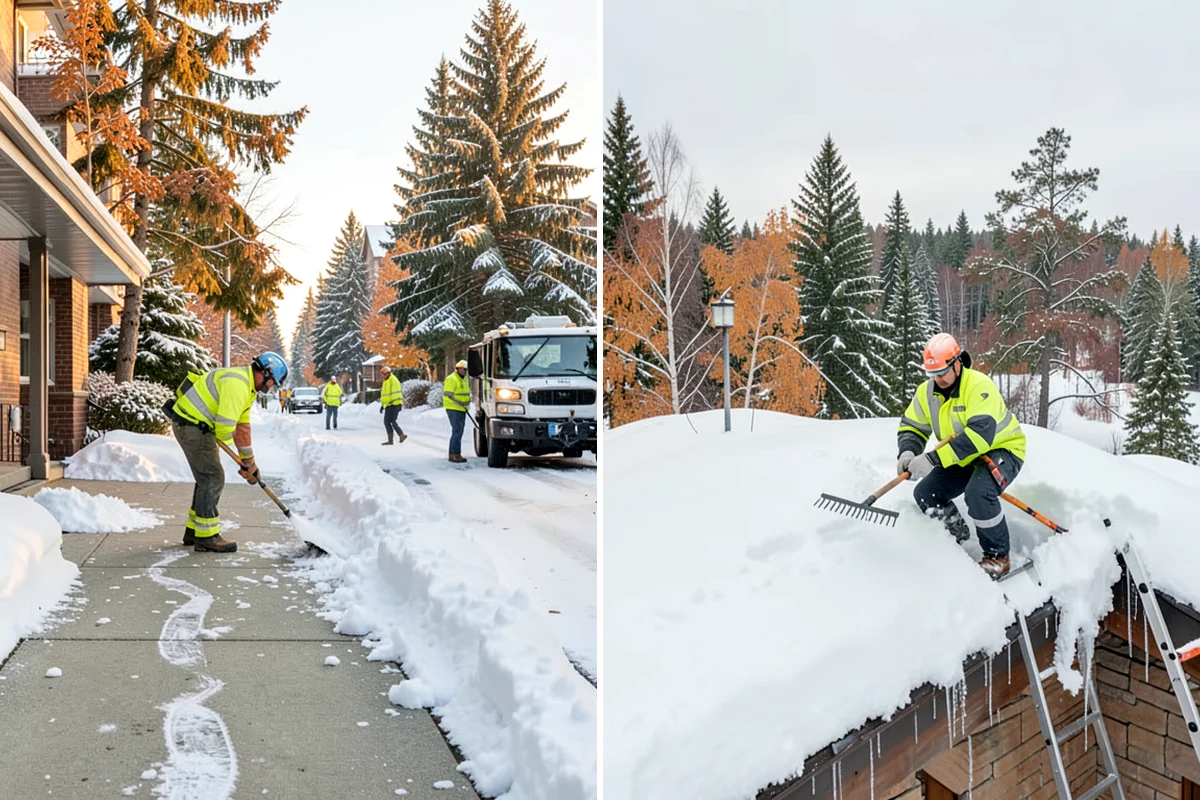 Residential Snow Plowing in Lake Forest Park, King County, WA - Confirm your driveway layout and where you need snow piled clear of the walk