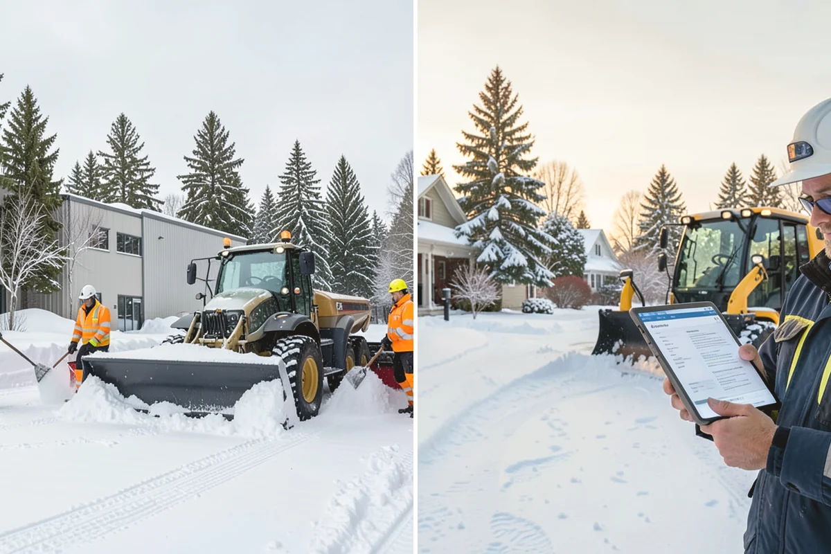 Residential Snow Plowing in Lake Stevens, Snohomish County, WA - Confirm your driveway layout and where you need snow piled clear of the walk
