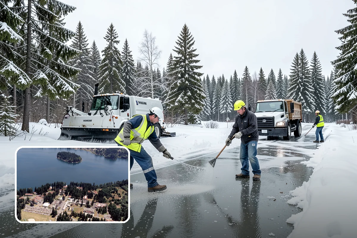 Residential Snow Plowing in Lakewood, Pierce County, WA - Compact equipment sized for narrow driveways and garage aprons