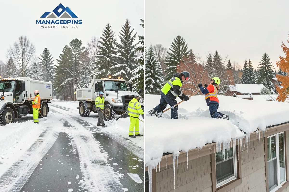 Residential Snow Plowing in Langley, Island County, WA - Confirm your driveway layout and where you need snow piled clear of the walk