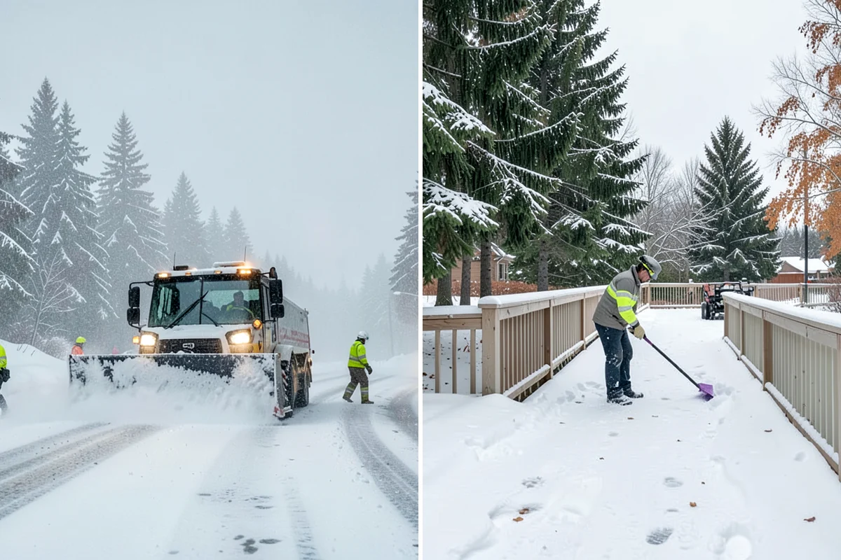 Residential Snow Plowing in Lyman, Skagit County, WA - Confirm your driveway layout and where you need snow piled clear of the walk