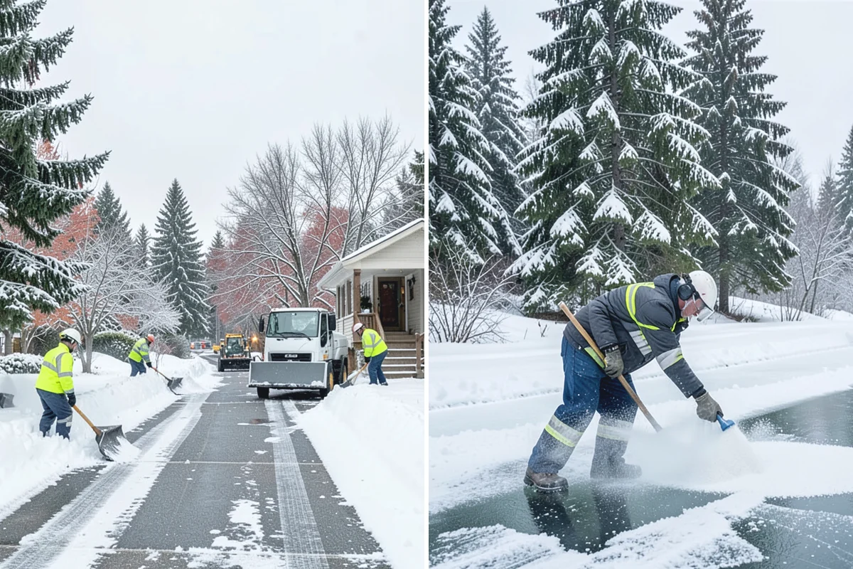 Residential Snow Plowing in Marysville, Snohomish County, WA - Confirm your driveway layout and where you need snow piled clear of the walk