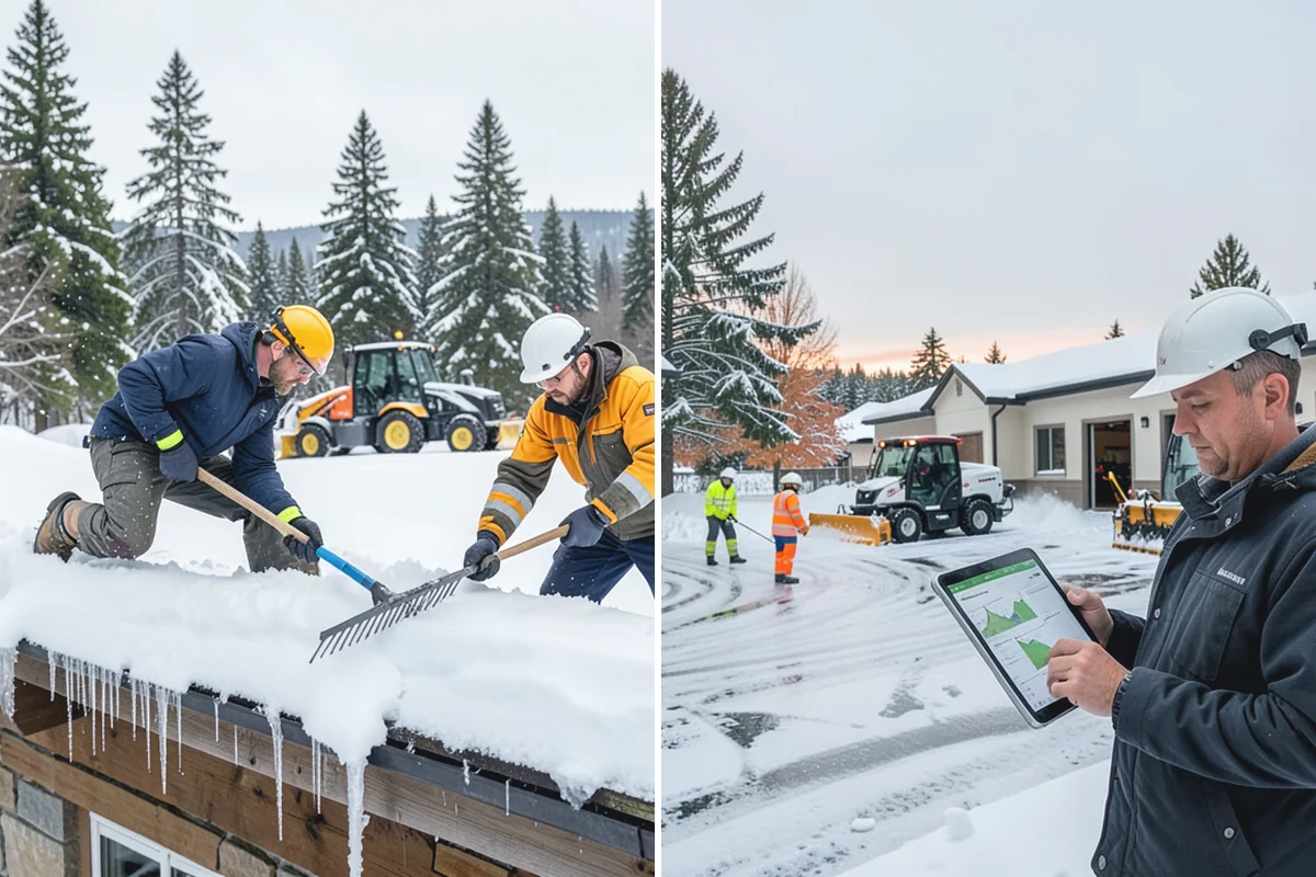 Residential Snow Plowing in Medina, King County, WA - Confirm your driveway layout and where you need snow piled clear of the walk