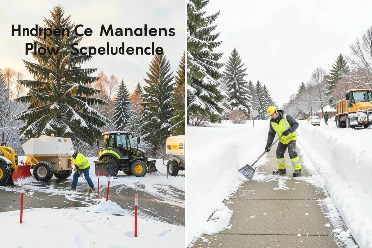 Residential Snow Plowing in Mercer Island, King County, WA - Confirm your driveway layout and where you need snow piled clear of the walk