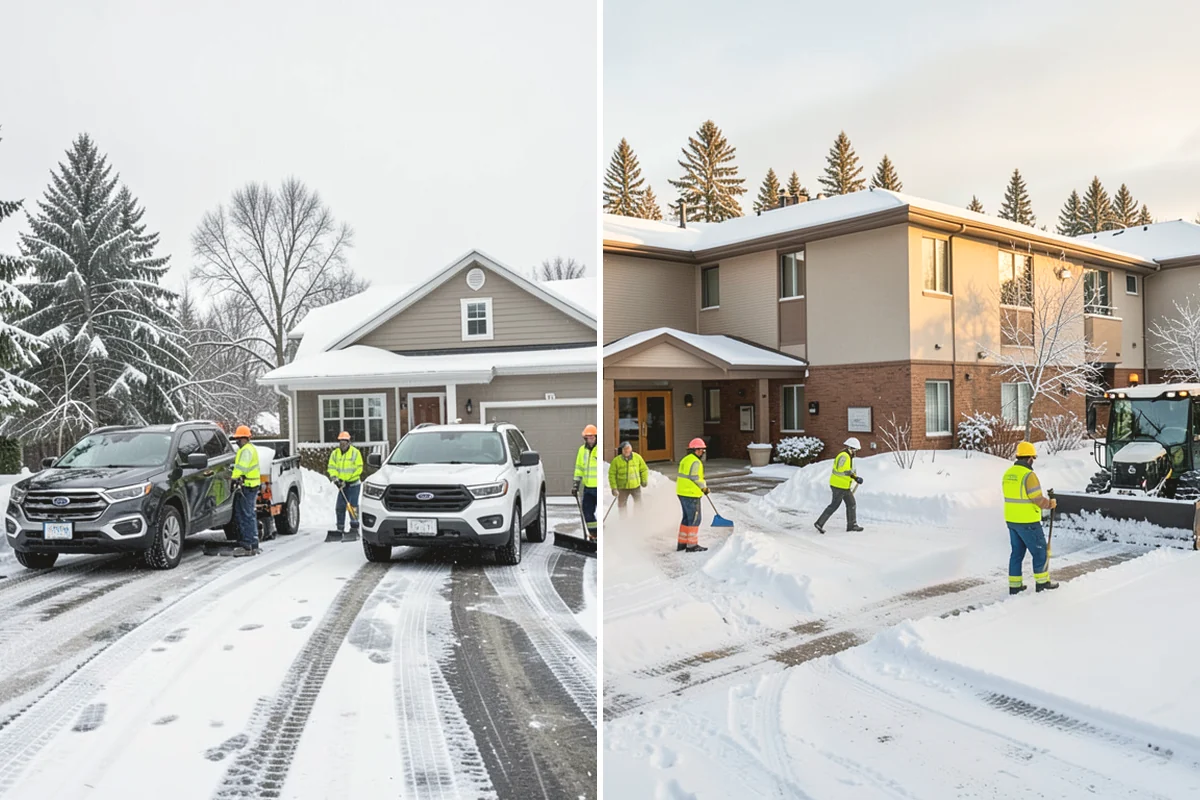 Residential Snow Plowing in Mill Creek, Snohomish County, WA - Confirm your driveway layout and where you need snow piled clear of the walk
