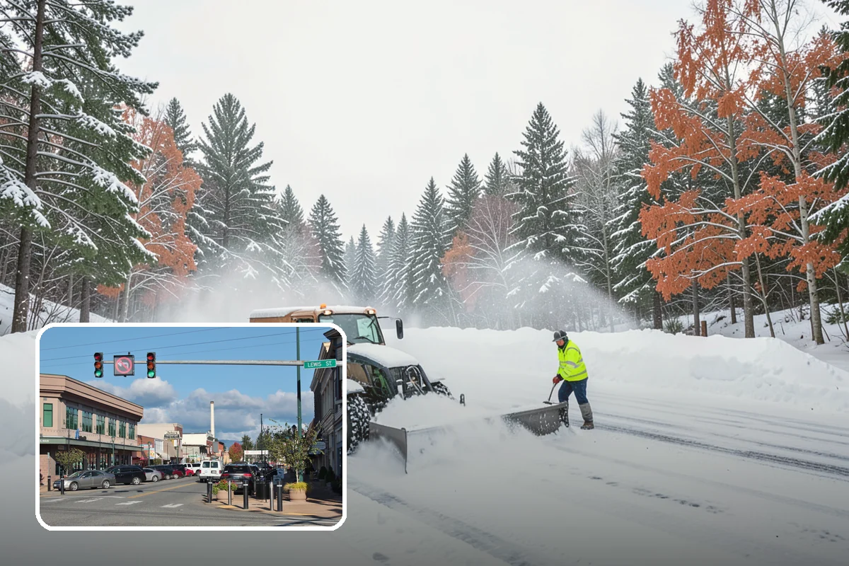 Residential Snow Plowing in Monroe, Snohomish County, WA - Compact equipment sized for narrow driveways and garage aprons