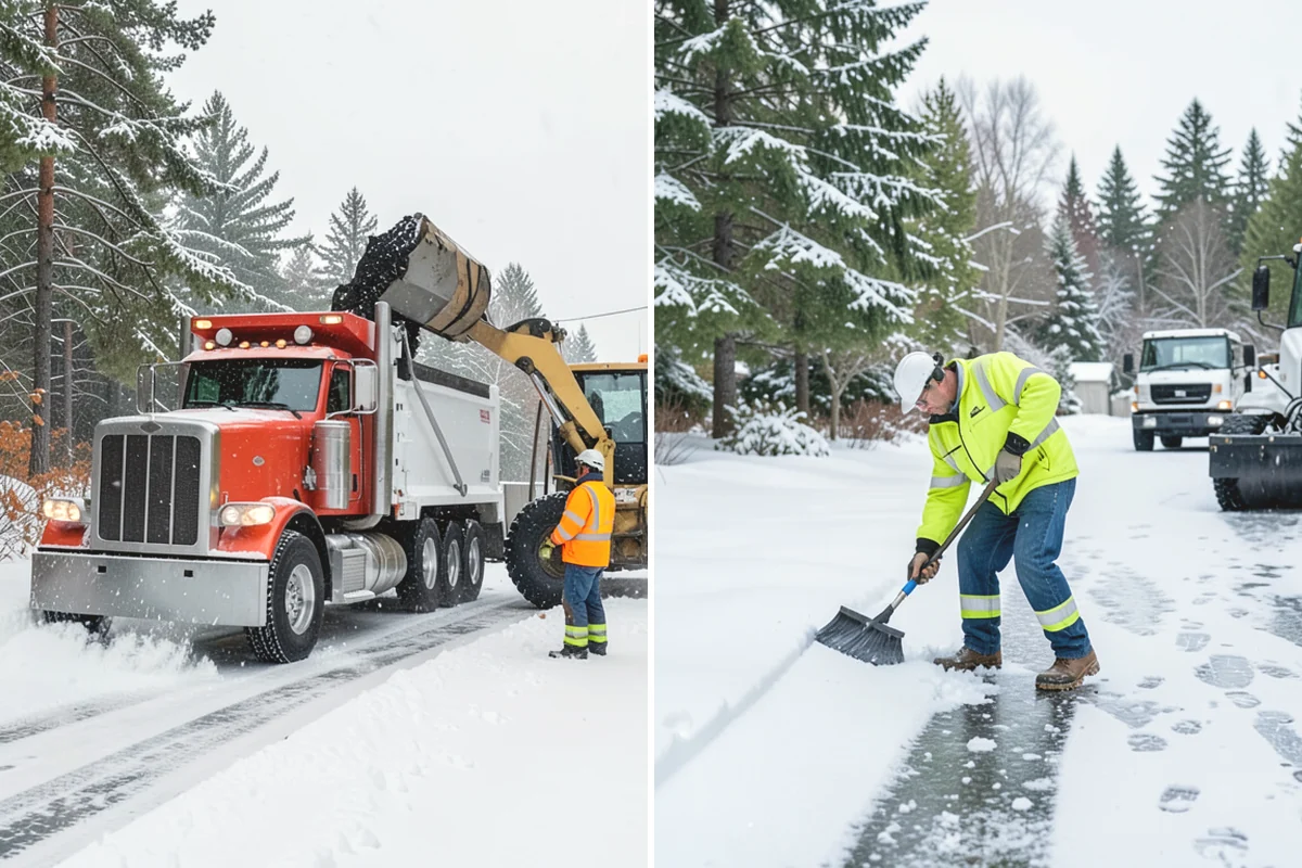 Residential Snow Plowing in Mountlake Terrace, Snohomish County, WA - Confirm your driveway layout and where you need snow piled clear of the walk