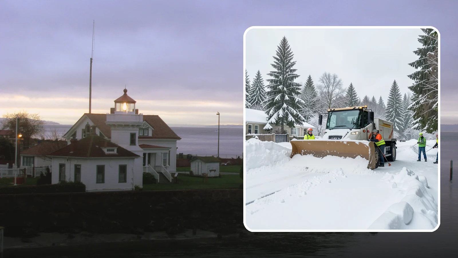 Residential Snow Plowing in Mukilteo, Snohomish County, WA - We plow driveways and shared access lanes for Western Washington homes the moment a rare snow or ice event makes your street...