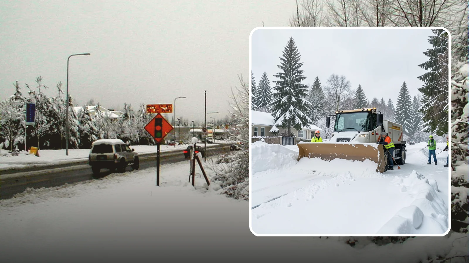 Residential Snow Plowing in Newcastle, King County, WA - We plow driveways and shared access lanes for Western Washington homes the moment a rare snow or ice event makes your street...