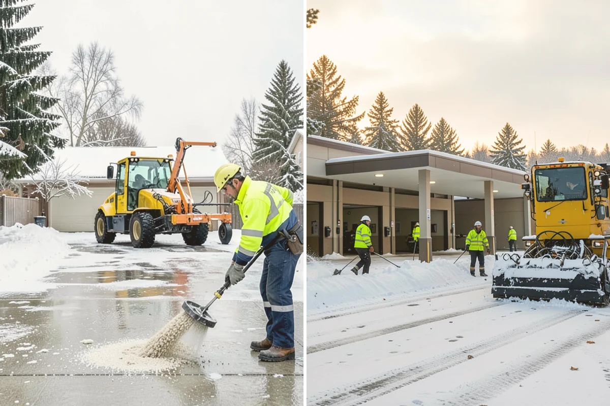 Residential Snow Plowing in Newcastle, King County, WA - Confirm your driveway layout and where you need snow piled clear of the walk