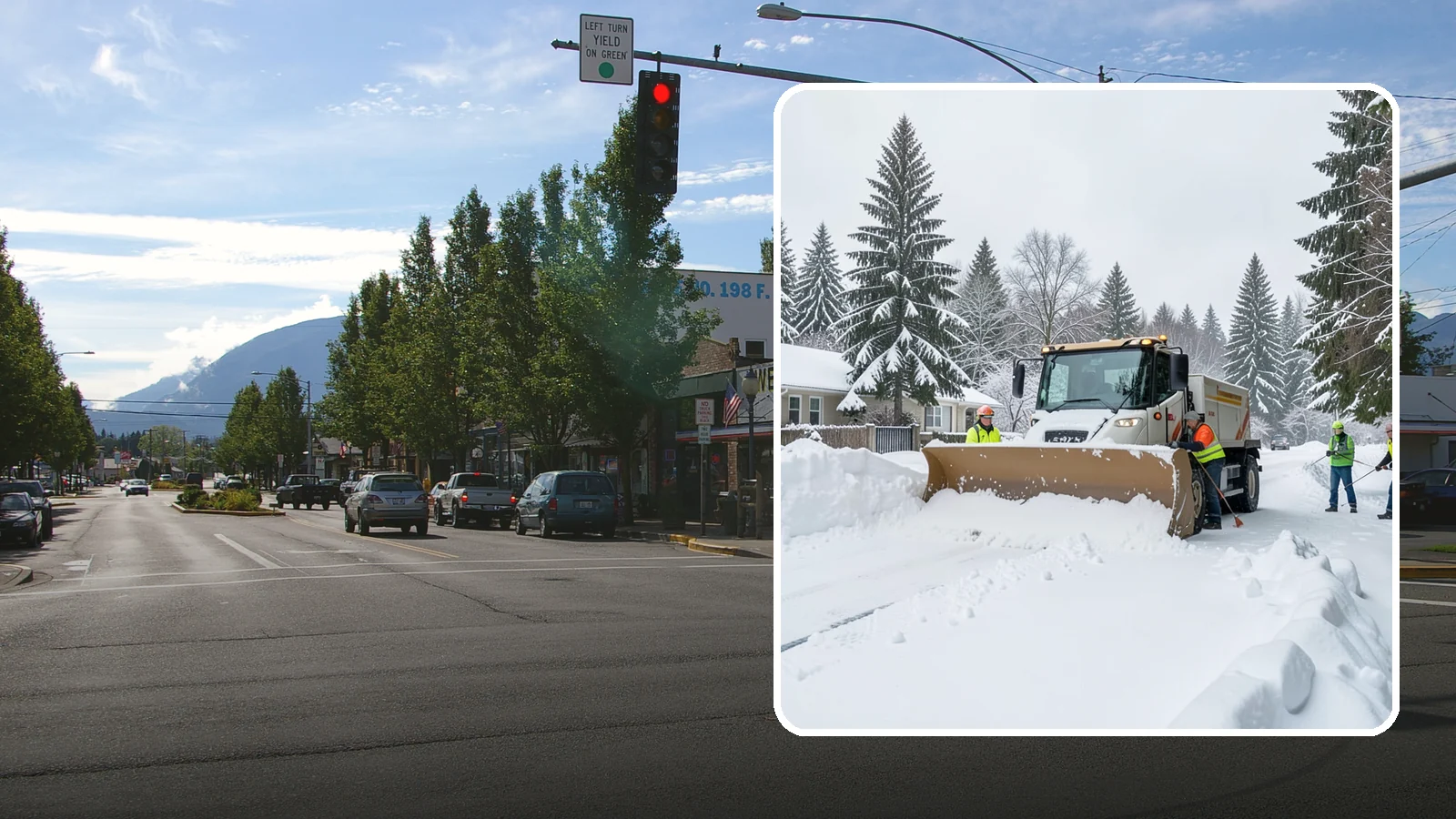 Residential Snow Plowing in North Bend, King County, WA - We plow driveways and shared access lanes for Western Washington homes the moment a rare snow or ice event makes your street...