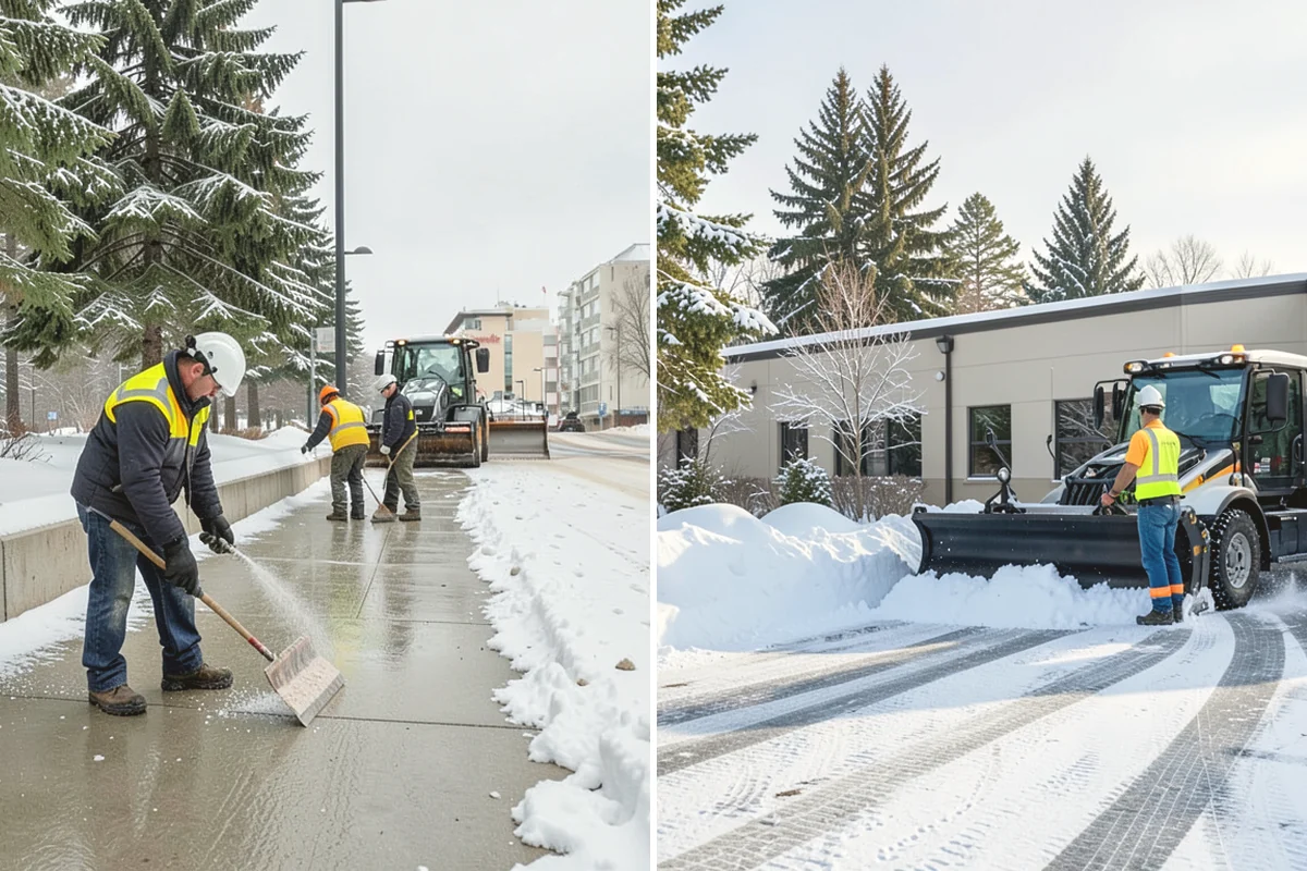 Residential Snow Plowing in North Bend, King County, WA - Confirm your driveway layout and where you need snow piled clear of the walk