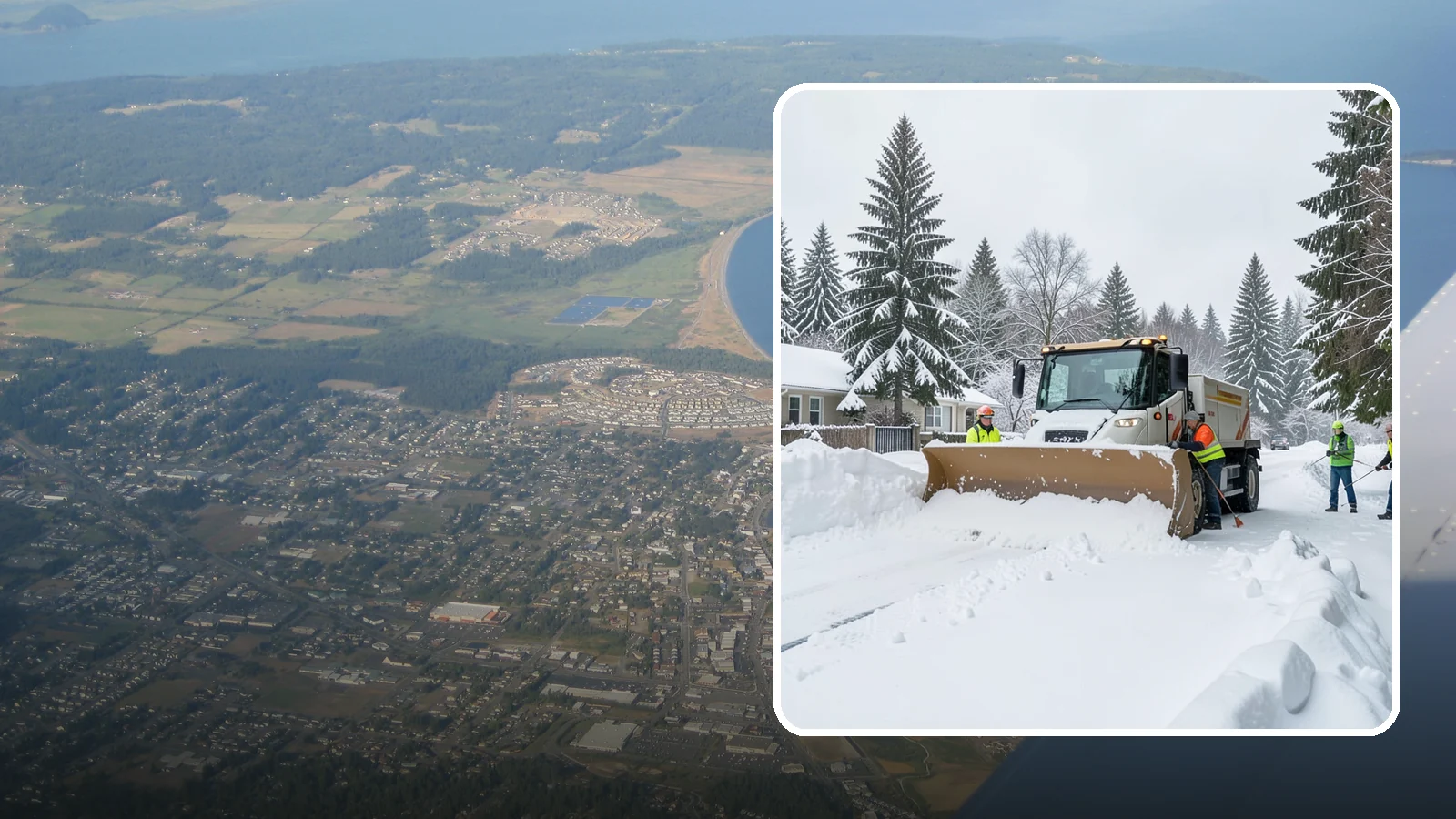 Residential Snow Plowing in Oak Harbor, Island County, WA - We plow driveways and shared access lanes for Western Washington homes the moment a rare snow or ice event makes your street...