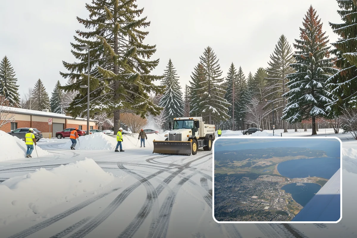 Residential Snow Plowing in Oak Harbor, Island County, WA - Compact equipment sized for narrow driveways and garage aprons