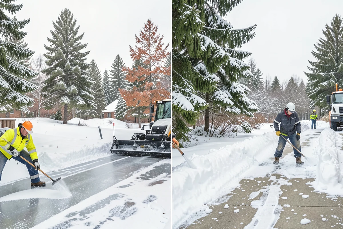 Residential Snow Plowing in Oak Harbor, Island County, WA - Confirm your driveway layout and where you need snow piled clear of the walk