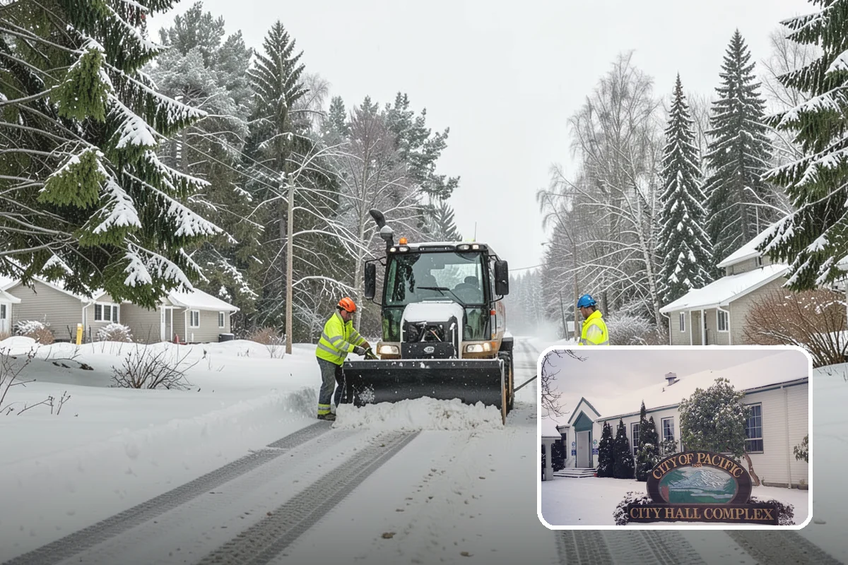 Residential Snow Plowing in Pacific, King County, WA - Compact equipment sized for narrow driveways and garage aprons