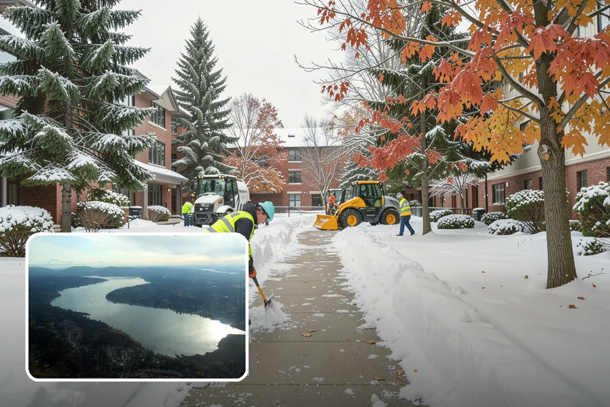 Residential Snow Plowing in Sammamish, King County, WA - Compact equipment sized for narrow driveways and garage aprons