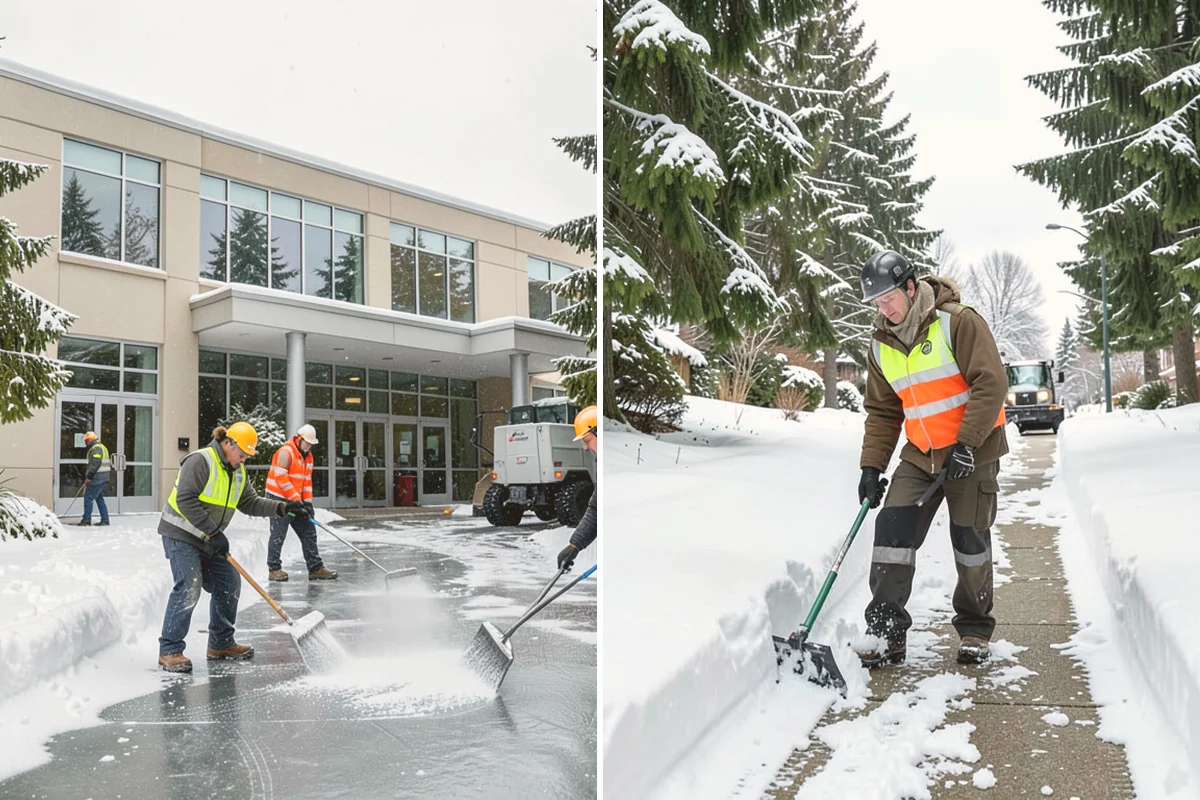 Residential Snow Plowing in Sammamish, King County, WA - Confirm your driveway layout and where you need snow piled clear of the walk