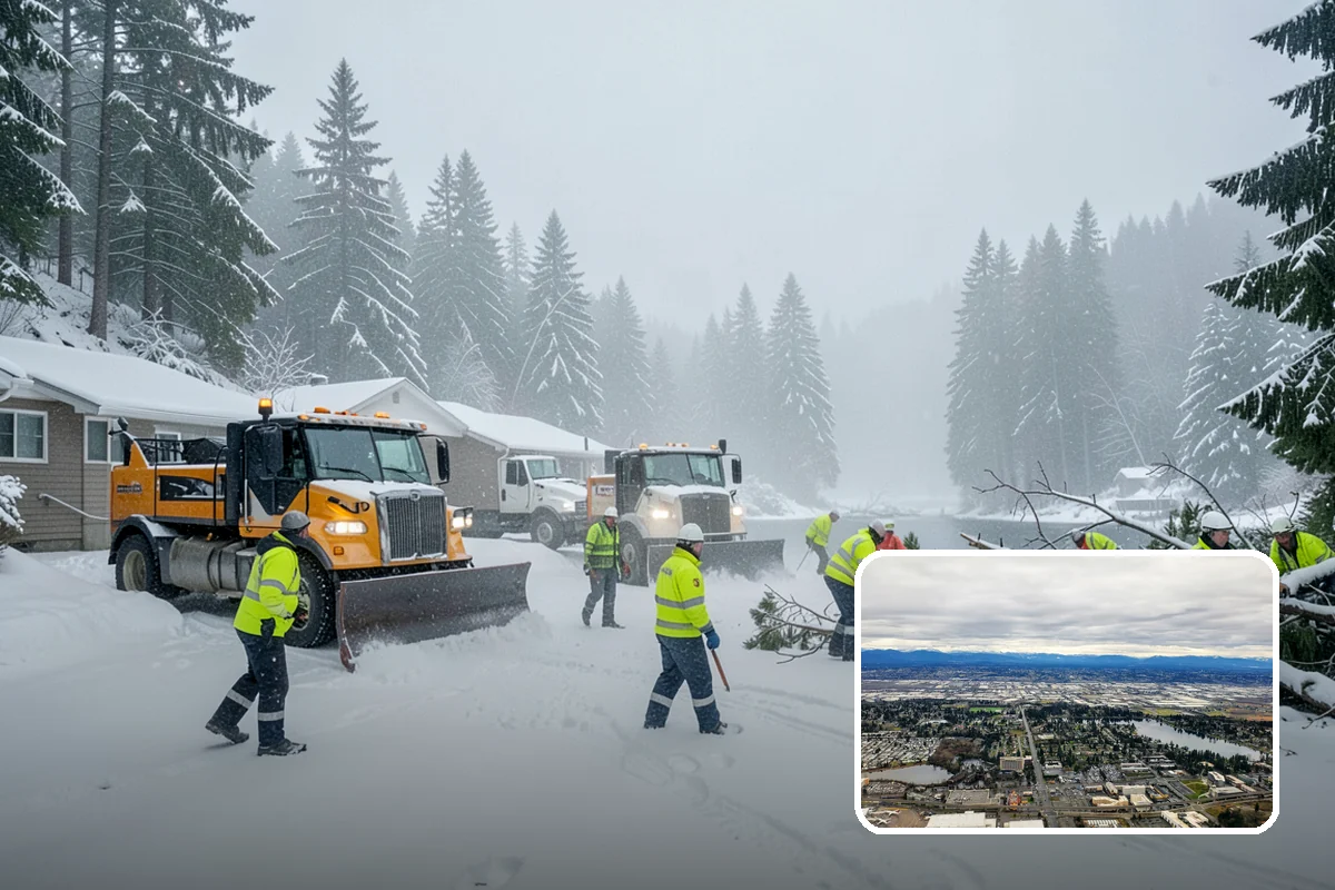 Residential Snow Plowing in SeaTac, King County, WA - Compact equipment sized for narrow driveways and garage aprons