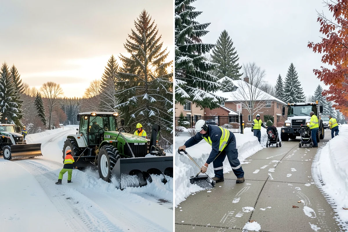 Residential Snow Plowing in SeaTac, King County, WA - Confirm your driveway layout and where you need snow piled clear of the walk
