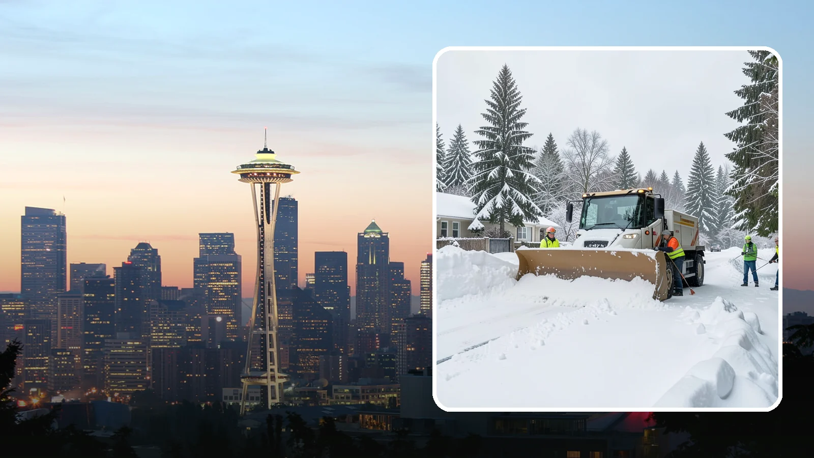 Residential Snow Plowing in Seattle, King County, WA - We plow driveways and shared access lanes for Western Washington homes the moment a rare snow or ice event makes your street...