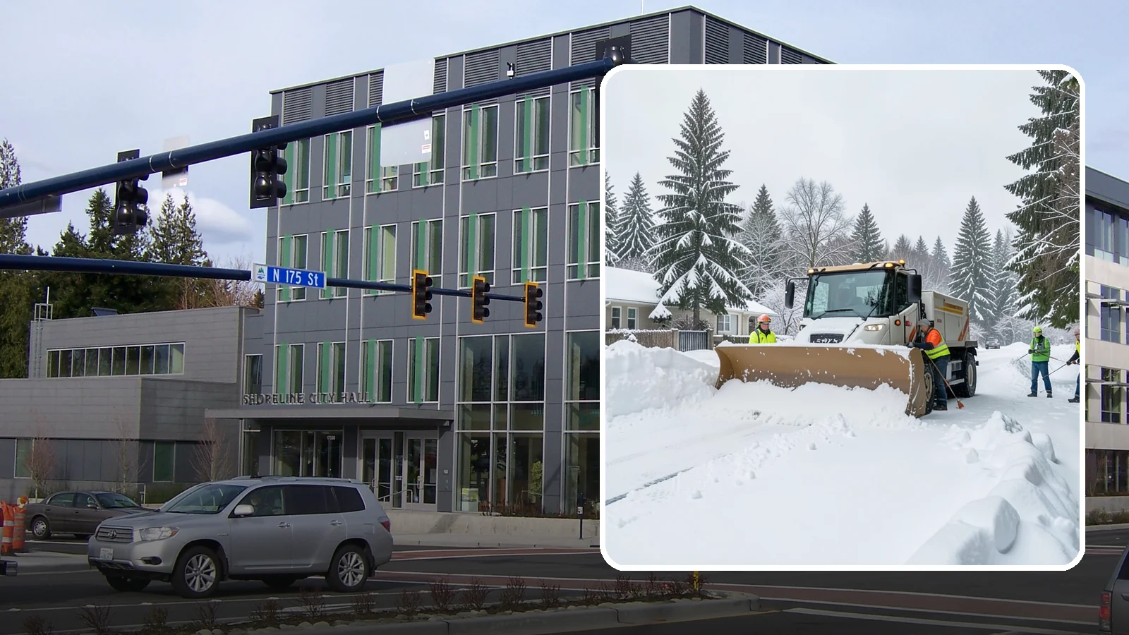 Residential Snow Plowing in Shoreline, King County, WA - We plow driveways and shared access lanes for Western Washington homes the moment a rare snow or ice event makes your street...