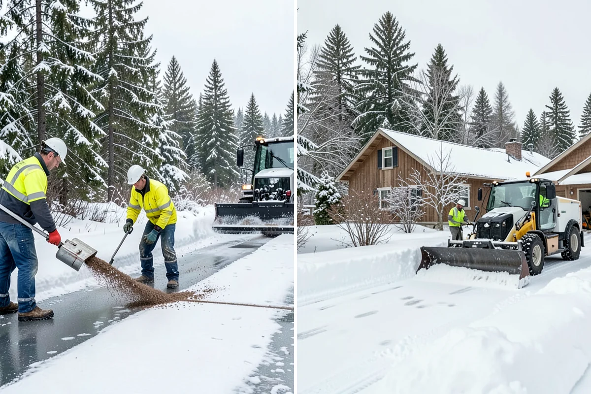 Residential Snow Plowing in Shoreline, King County, WA - Confirm your driveway layout and where you need snow piled clear of the walk