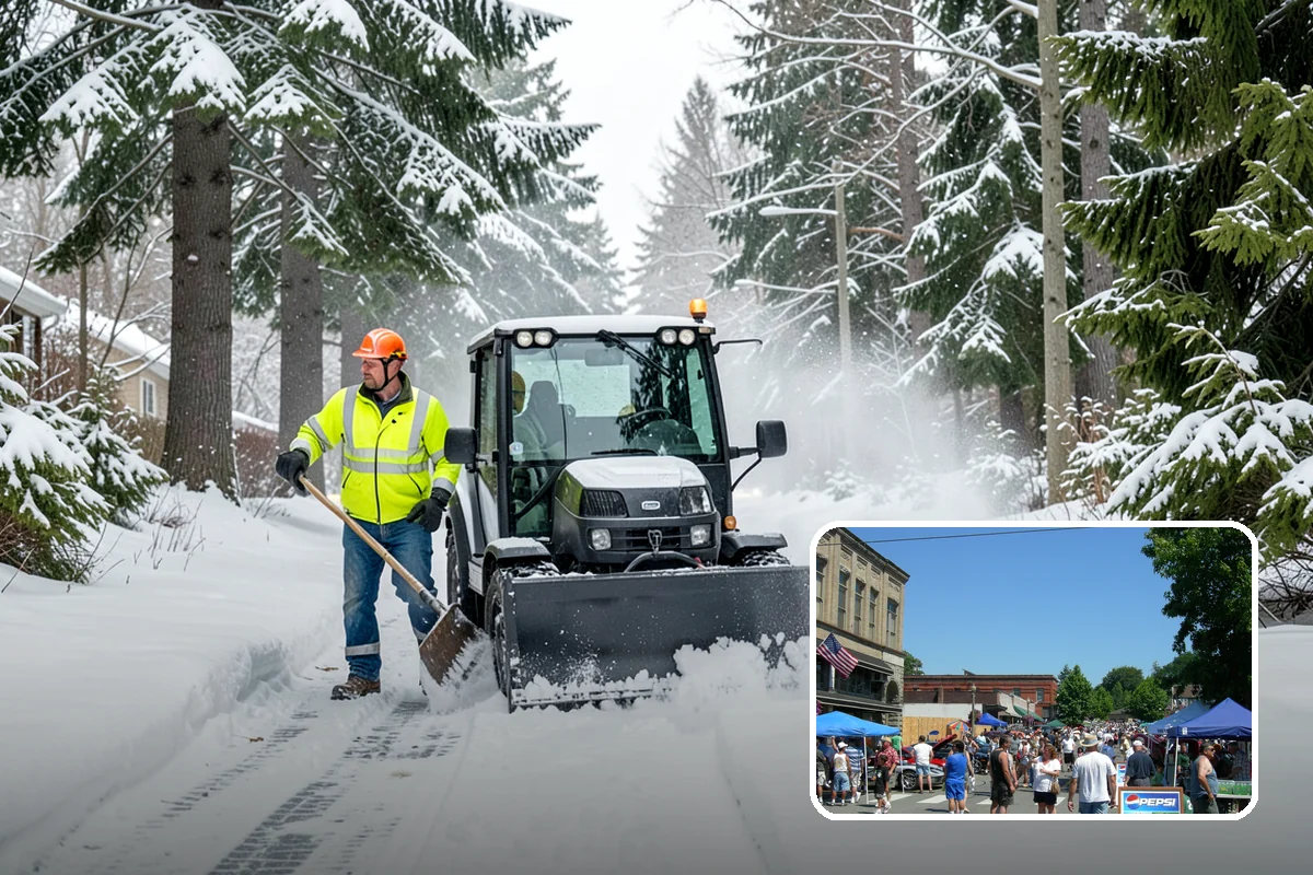 Residential Snow Plowing in Snohomish, Snohomish County, WA - Compact equipment sized for narrow driveways and garage aprons