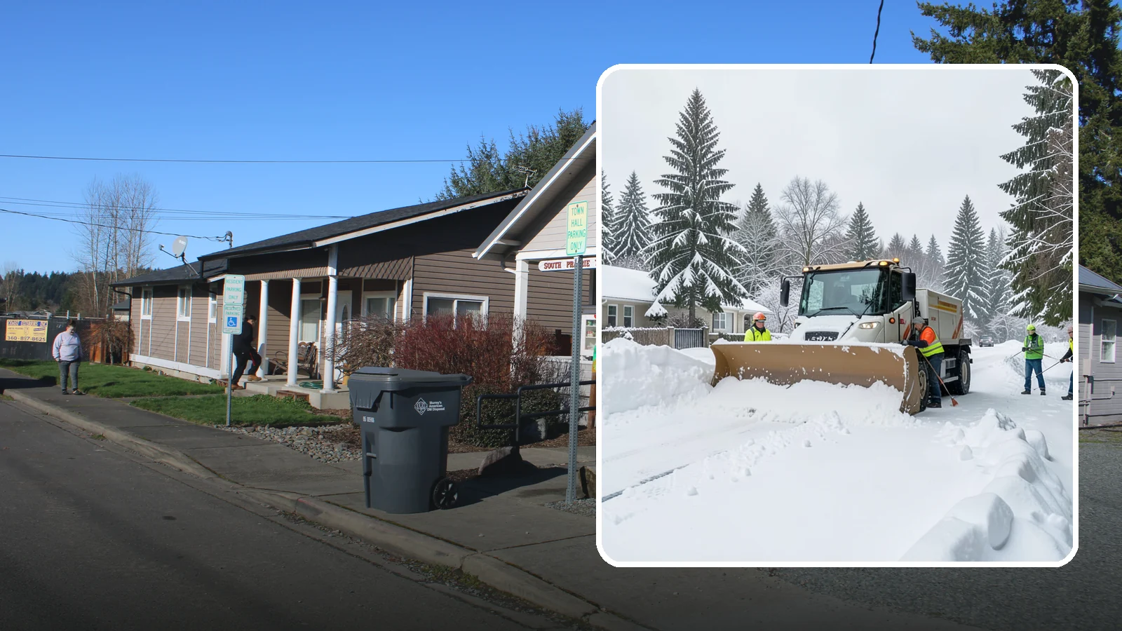 Residential Snow Plowing in South Prairie, Pierce County, WA - We plow driveways and shared access lanes for Western Washington homes the moment a rare snow or ice event makes your street...