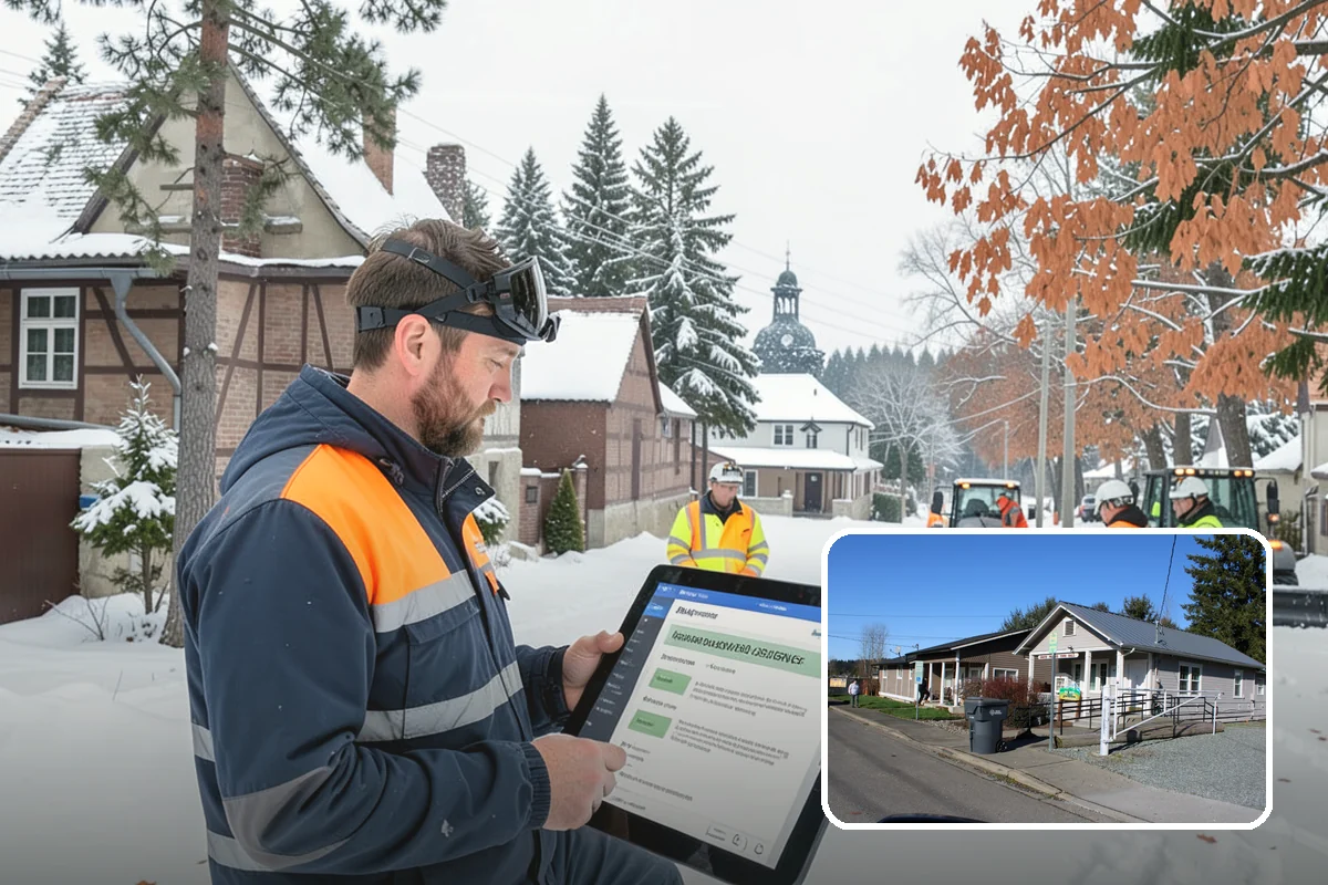 Residential Snow Plowing in South Prairie, Pierce County, WA - Compact equipment sized for narrow driveways and garage aprons