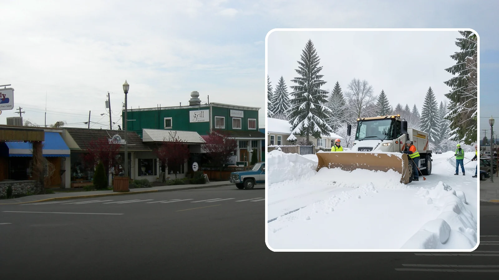 Residential Snow Plowing in Stanwood, Snohomish County, WA - We plow driveways and shared access lanes for Western Washington homes the moment a rare snow or ice event makes your street...