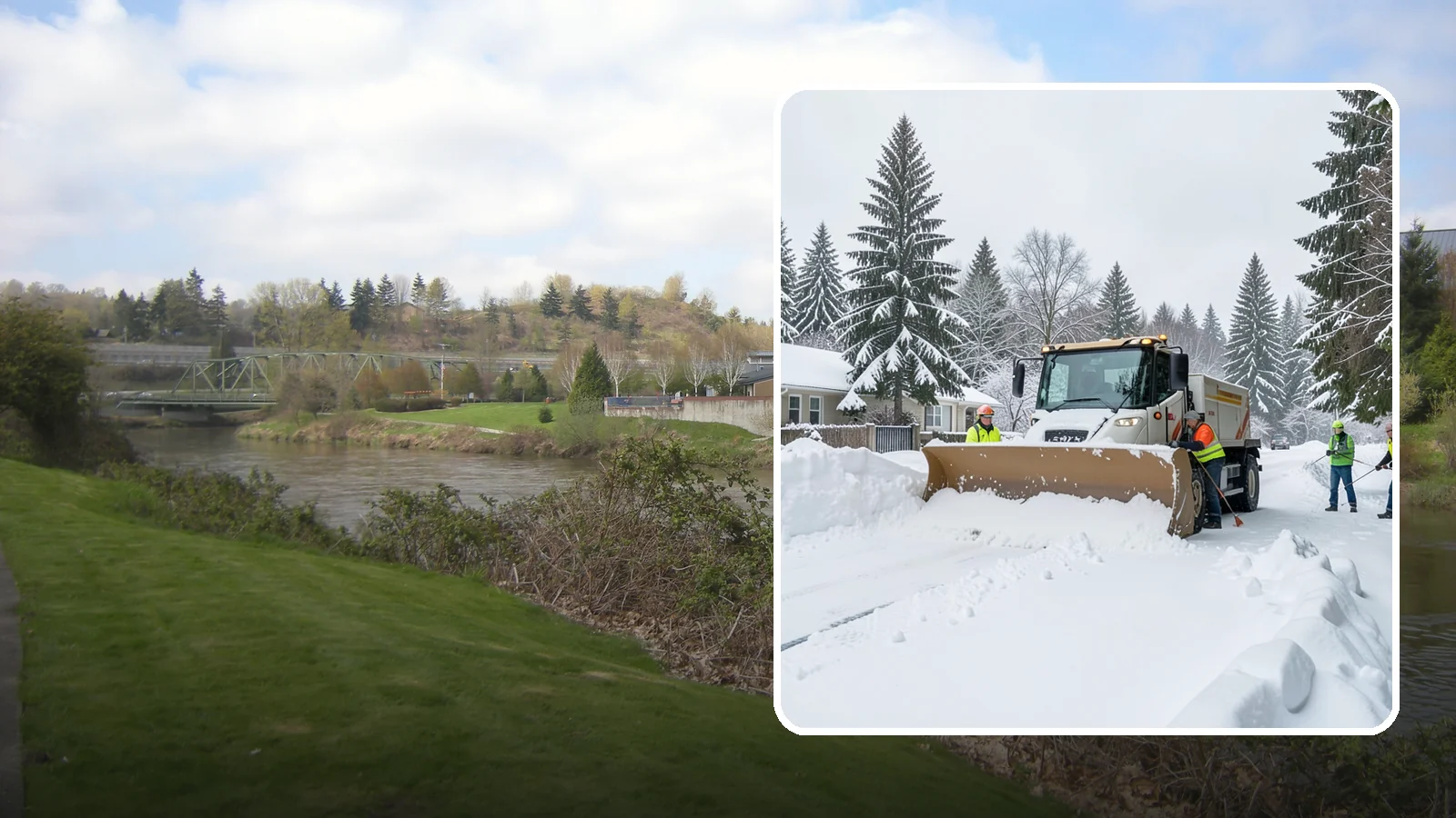 Residential Snow Plowing in Tukwila, King County, WA - We plow driveways and shared access lanes for Western Washington homes the moment a rare snow or ice event makes your street...