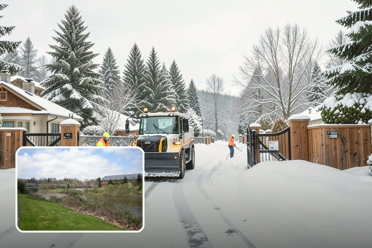 Residential Snow Plowing in Tukwila, King County, WA - Compact equipment sized for narrow driveways and garage aprons