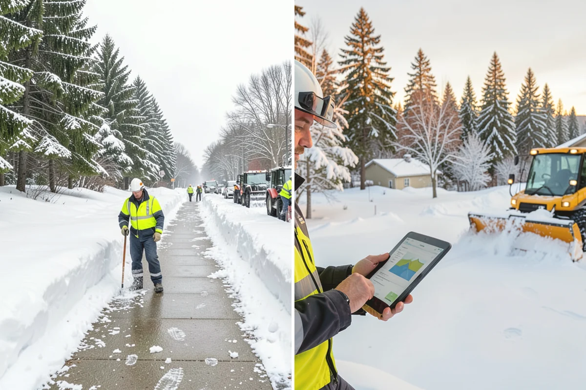Residential Snow Plowing in Tukwila, King County, WA - Confirm your driveway layout and where you need snow piled clear of the walk