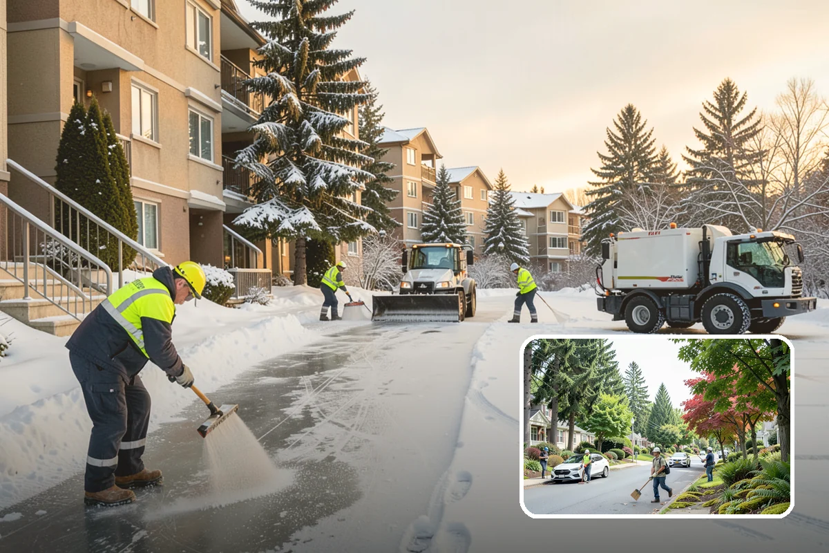 Residential Snow Removal in Beaux Arts Village, King County, WA - Reaches surfaces city plows ignore on residential streets