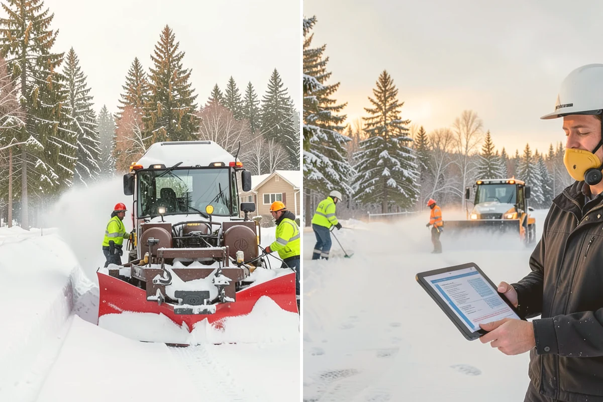 Residential Snow Removal in Bellevue, King County, WA - We confirm your address and map the surfaces that need clearing