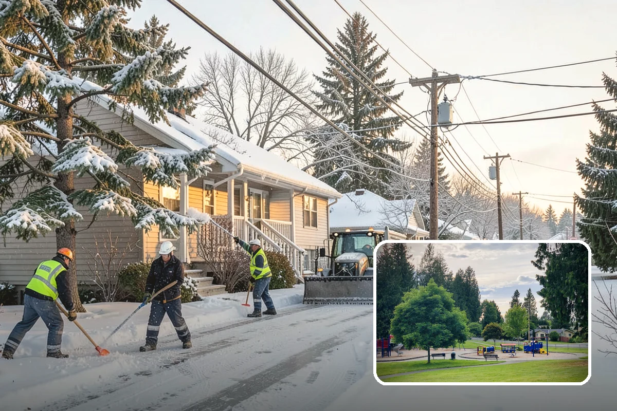 Residential Snow Removal in Bonney Lake, Pierce County, WA - Reaches surfaces city plows ignore on residential streets