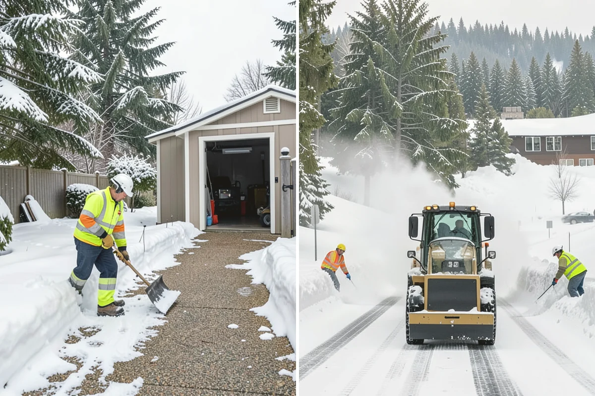 Residential Snow Removal in Burlington, Skagit County, WA - We confirm your address and map the surfaces that need clearing