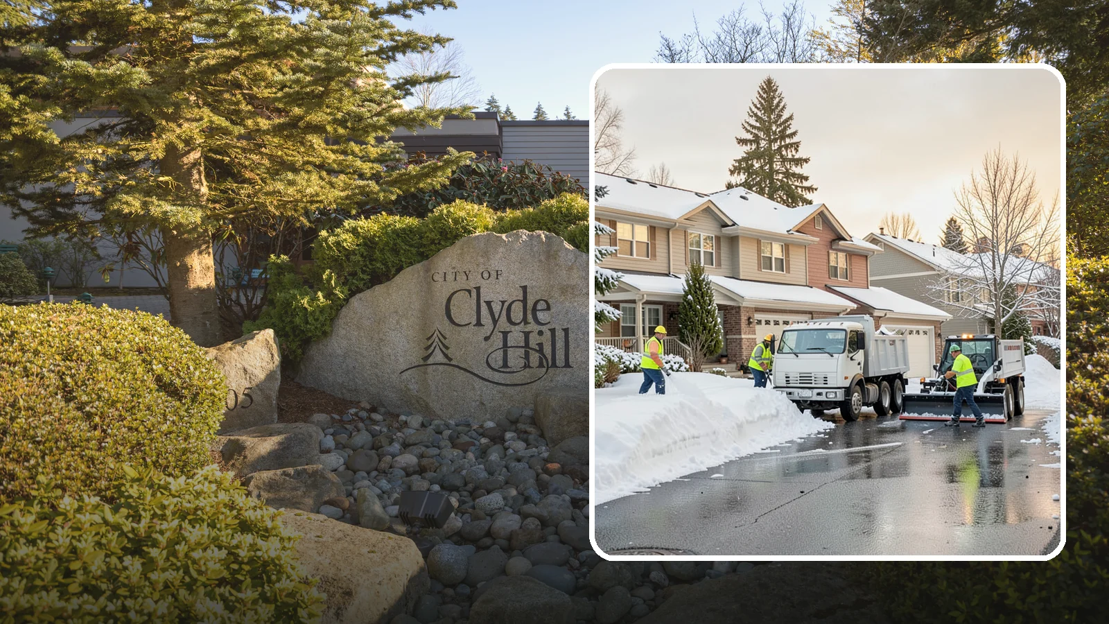Residential Snow Removal in Clyde Hill, King County, WA - We clear snow and ice from Western Washington homes when a Puget Sound cold snap catches your neighborhood off guard.