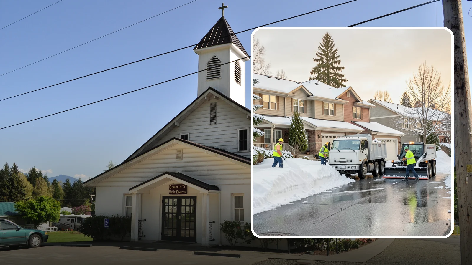 Residential Snow Removal in Concrete, Skagit County, WA - We clear snow and ice from Western Washington homes when a Puget Sound cold snap catches your neighborhood off guard.