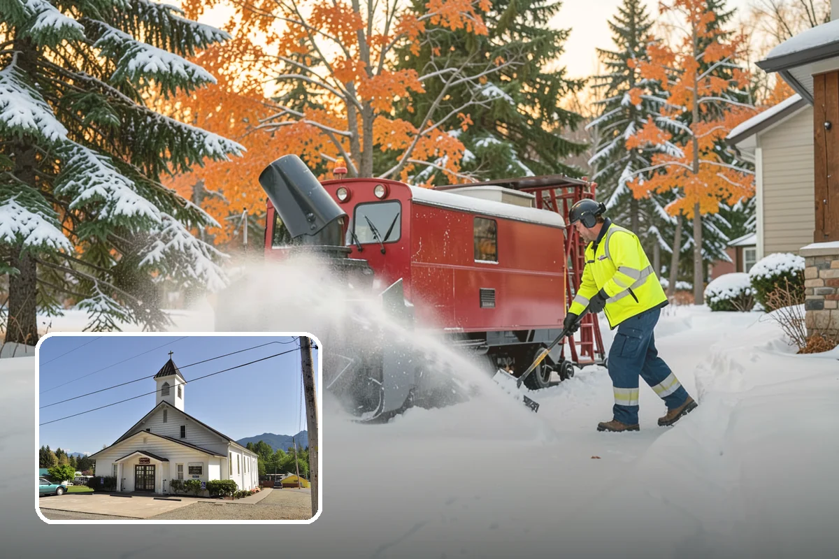 Residential Snow Removal in Concrete, Skagit County, WA - Reaches surfaces city plows ignore on residential streets